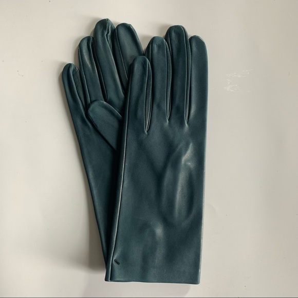 NEW Ivory White Italian Leather Driving Gloves - Silk Lined - Picture 6 of 9